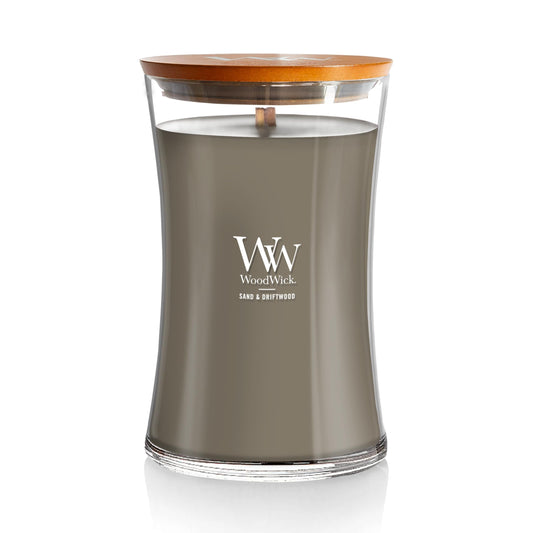 Velas chimenea Woodwick Arena y Madera flotante