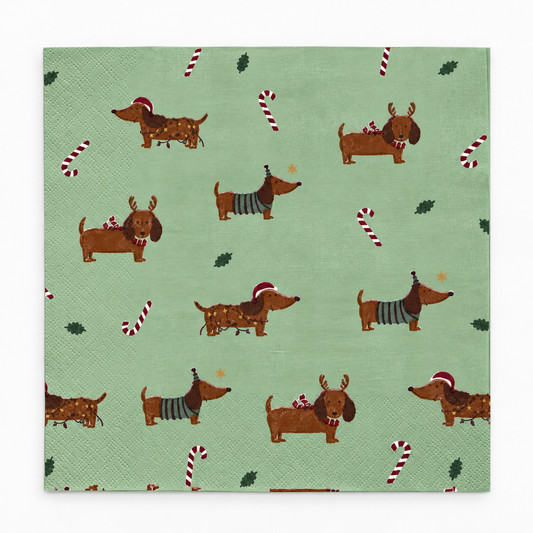 Servilletas perritos pack 20