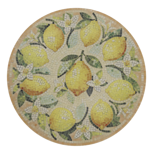 Plato mosaico limones grande