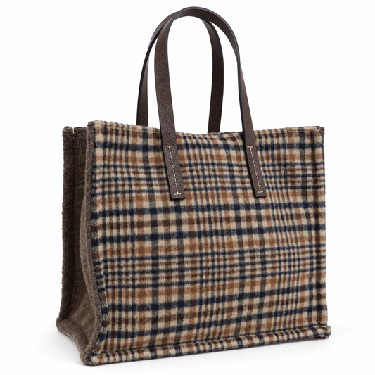 Bolso cuadros Beal mediano