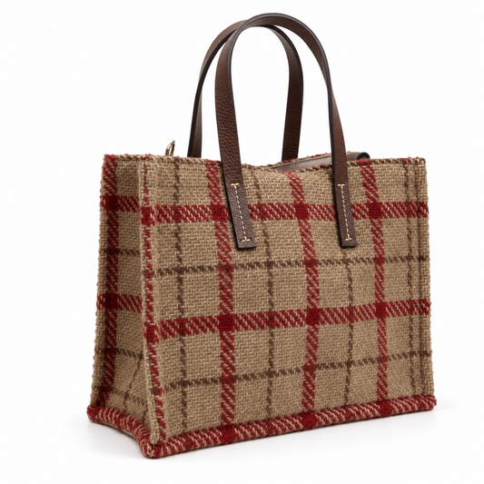 Bolso cuadros Sally mediano