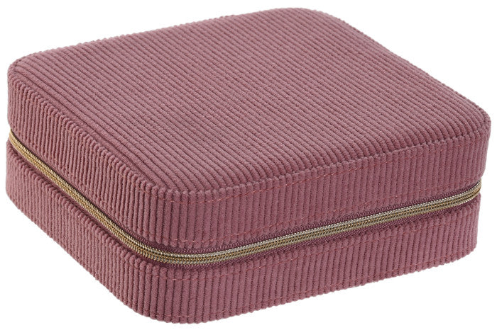 Joyero pana magenta 13x14