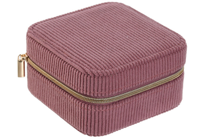 Joyero pana magenta pequeño  10x5