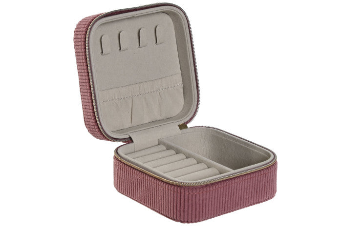 Joyero pana magenta pequeño  10x5