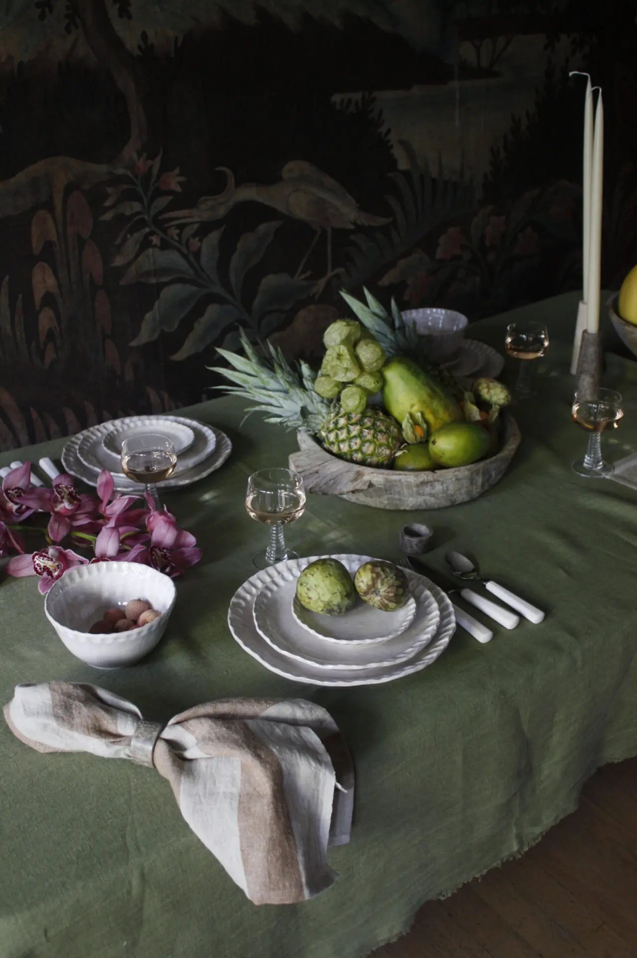 Mantel Lino verde