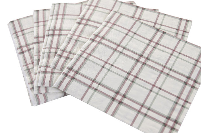 Servilletas cuadros pack 20