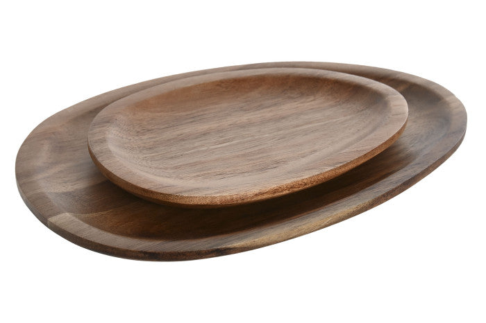 Bandejas set 2 acacia oval