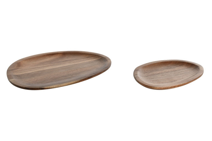 Bandejas set 2 acacia oval