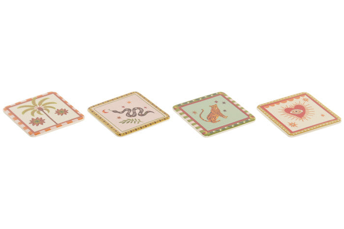 Posavasos set 4 cerámica
